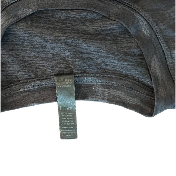 Kyodan Moss Jersey Black Gray Camo Racer Back Gym Activewear Tank Top Sz Small - Picture 6 of 8